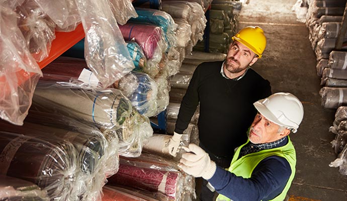 rug storing process